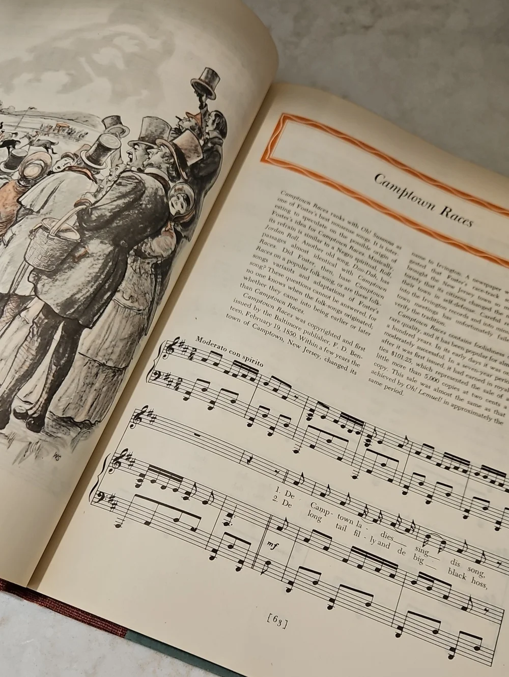 A Treasury of Stephen Foster Song Book ~ First Printing
